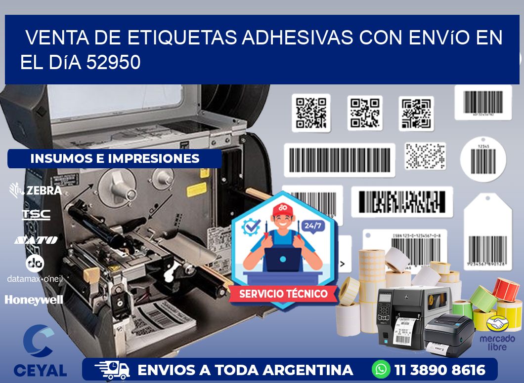 Venta de Etiquetas Adhesivas con Envío en el Día 52950