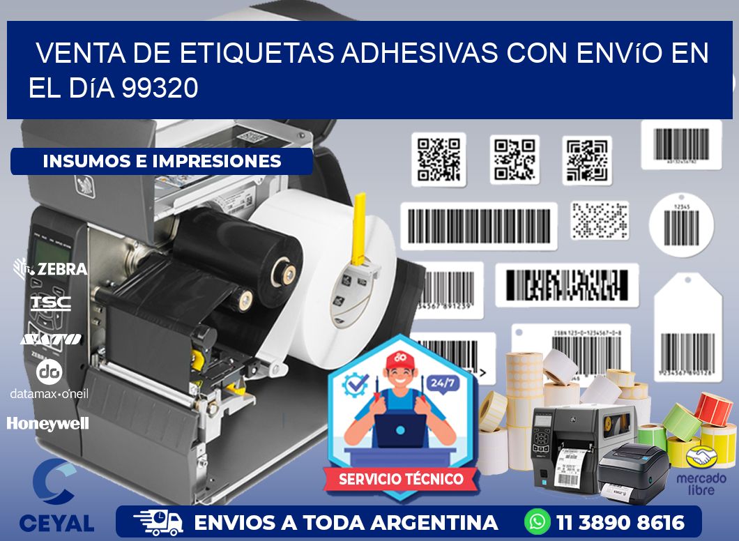 Venta de Etiquetas Adhesivas con Envío en el Día 99320