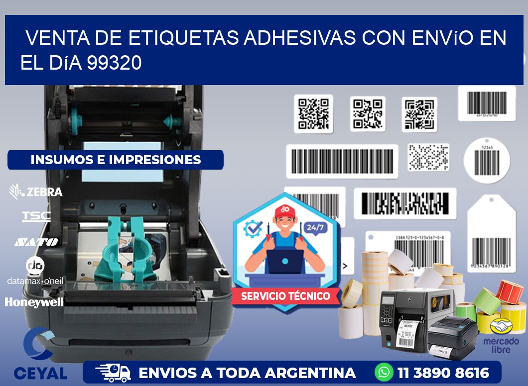 Venta de Etiquetas Adhesivas con Envío en el Día 99320