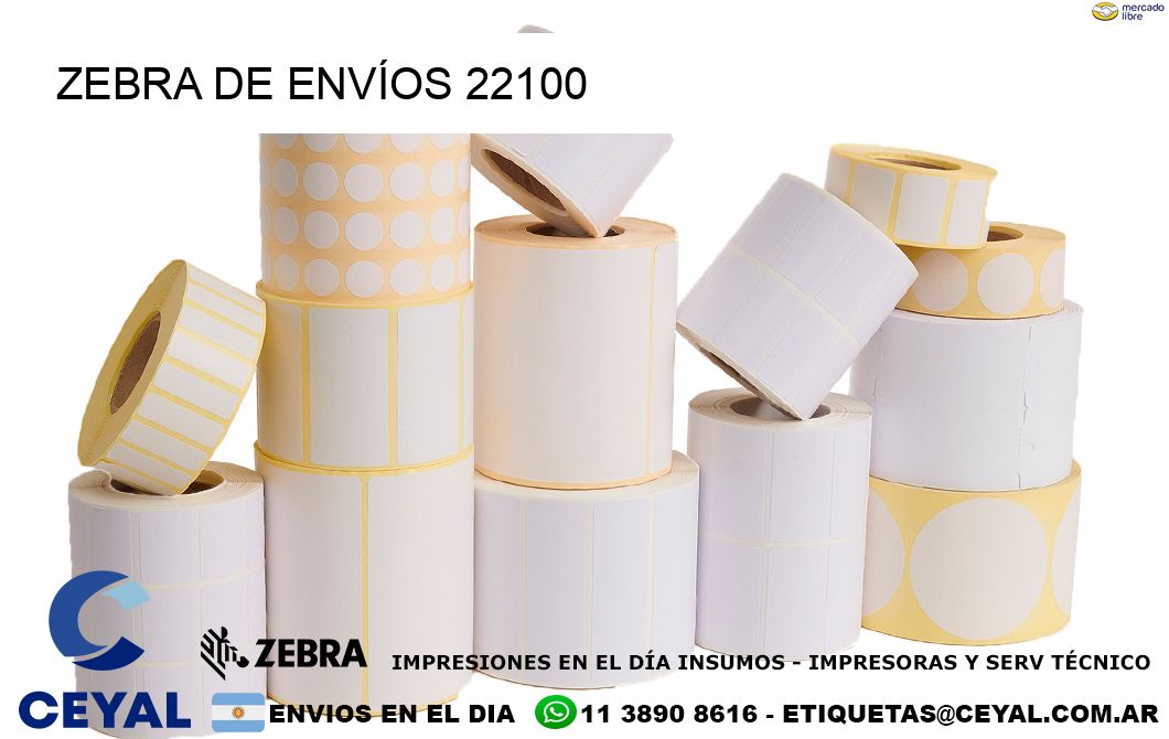 ZEBRA DE ENVÍOS 22100
