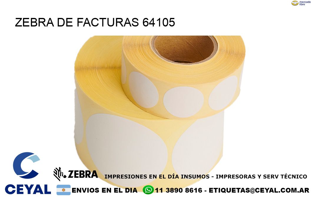 ZEBRA DE FACTURAS 64105
