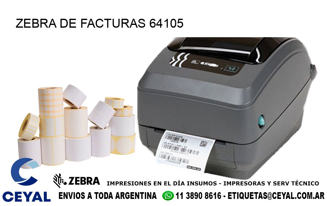 ZEBRA DE FACTURAS 64105