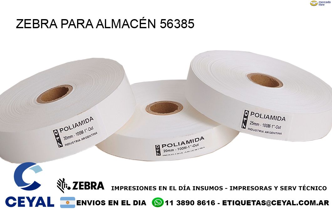 ZEBRA PARA ALMACÉN 56385