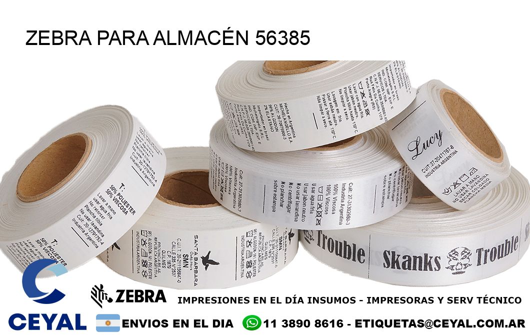 ZEBRA PARA ALMACÉN 56385