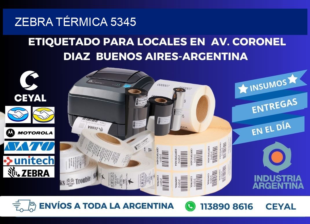 ZEBRA TÉRMICA 5345