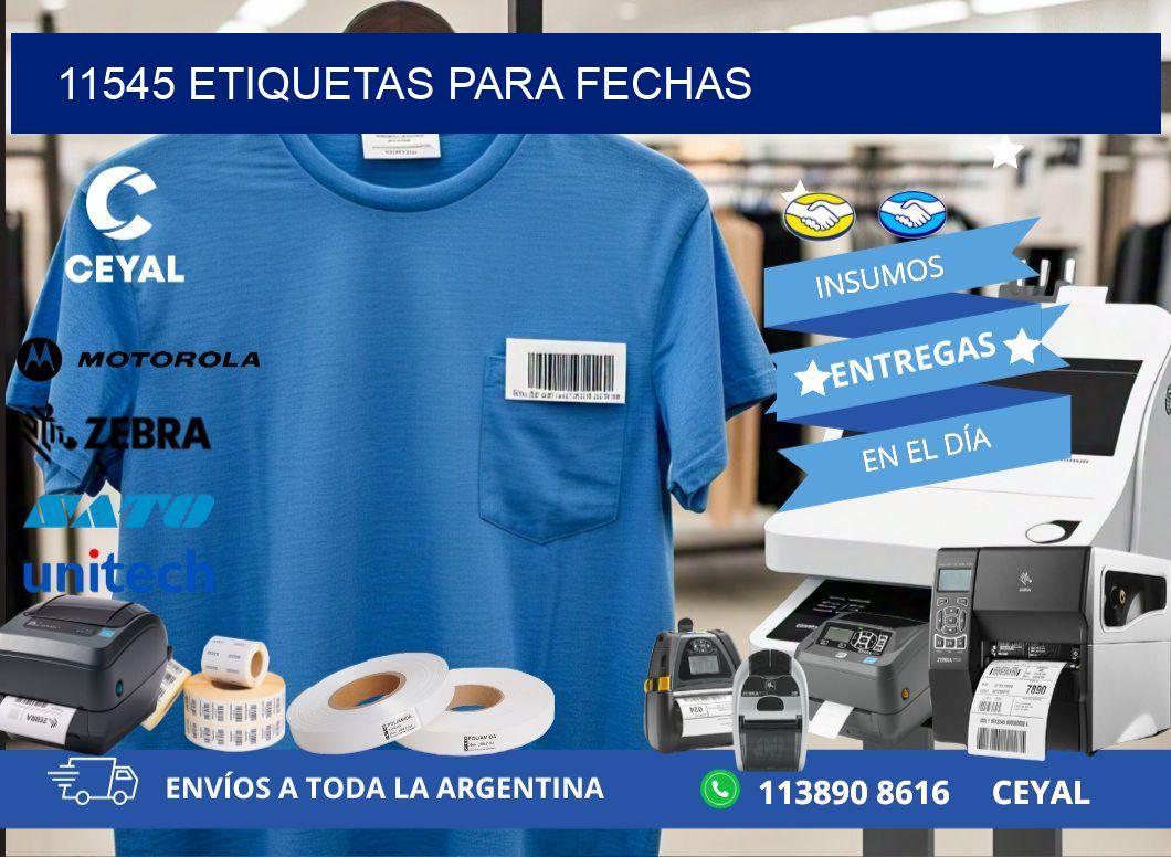 11545 ETIQUETAS PARA FECHAS