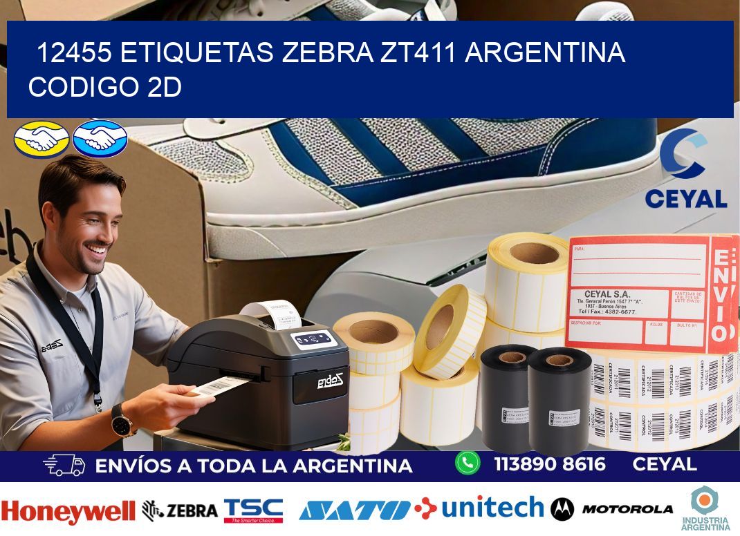 12455 etiquetas zebra zt411 argentina CODIGO 2D