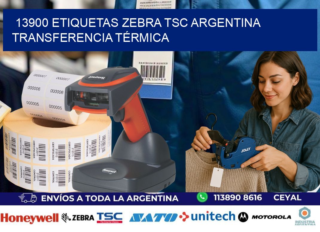 13900 etiquetas zebra tsc argentina TRANSFERENCIA TÉRMICA