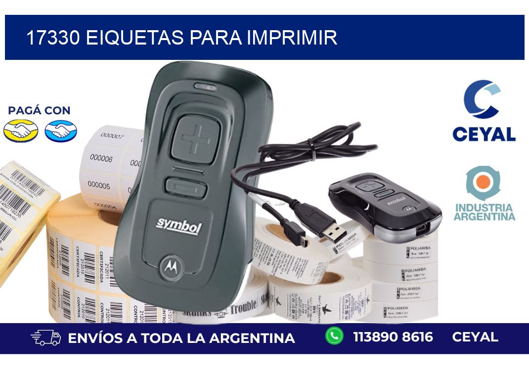 17330 EIQUETAS PARA IMPRIMIR