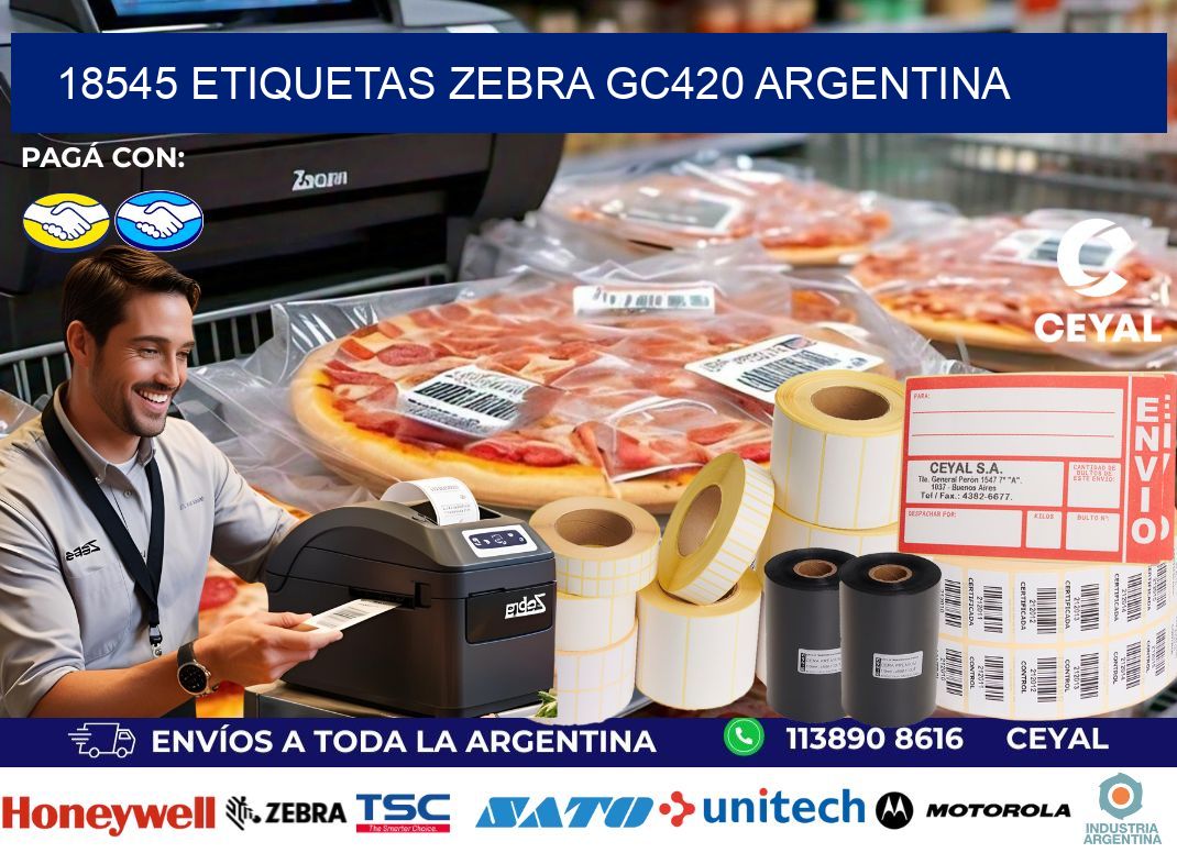 18545 etiquetas zebra gc420 argentina