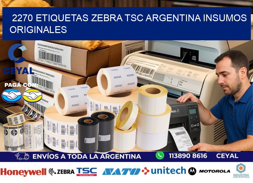 2270 etiquetas zebra tsc argentina INSUMOS ORIGINALES