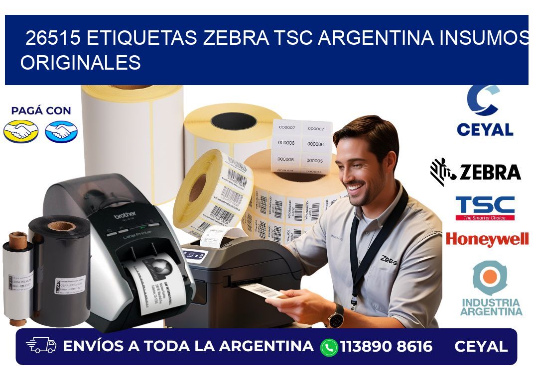 26515 etiquetas zebra tsc argentina INSUMOS ORIGINALES