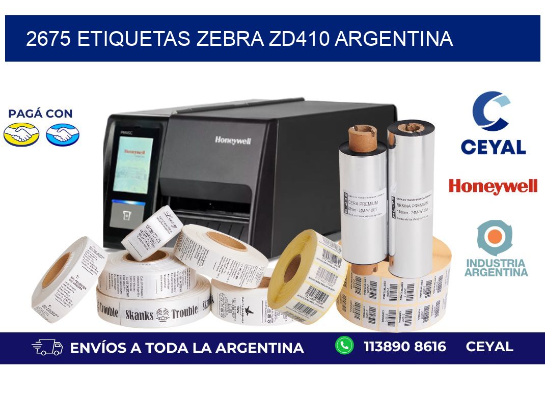 2675 etiquetas zebra zd410 argentina