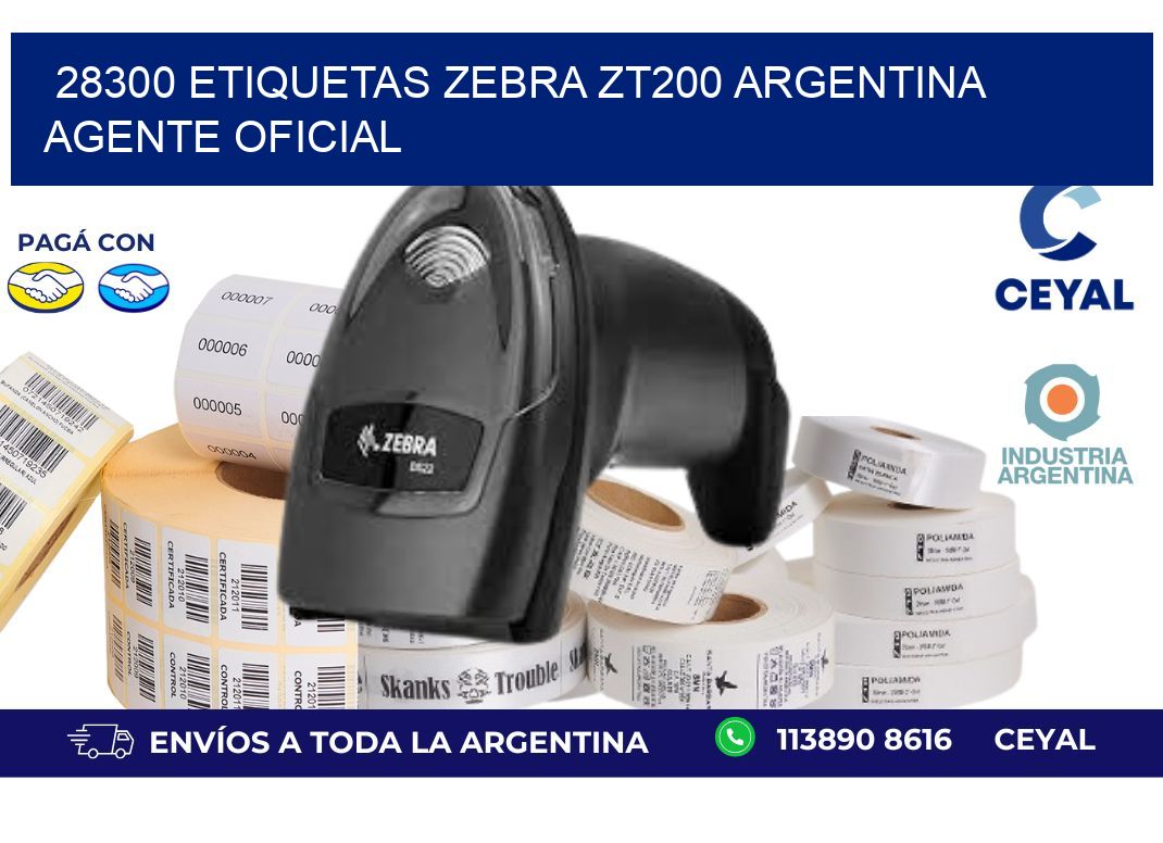 28300 etiquetas zebra zt200 argentina AGENTE OFICIAL