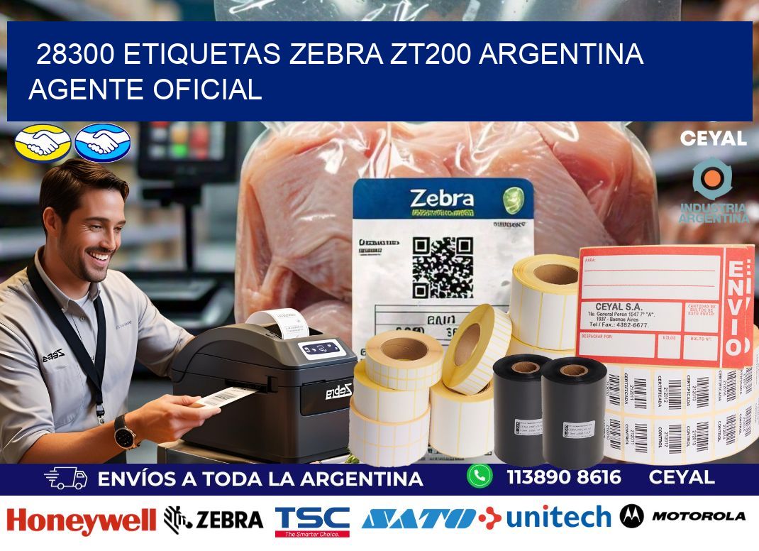 28300 etiquetas zebra zt200 argentina AGENTE OFICIAL