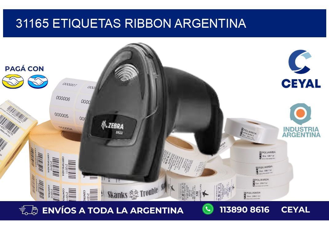 31165 etiquetas ribbon argentina