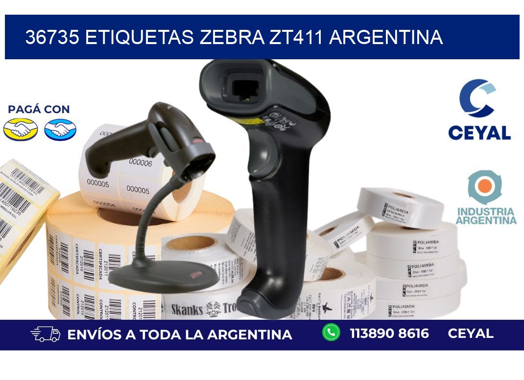 36735 etiquetas zebra zt411 argentina