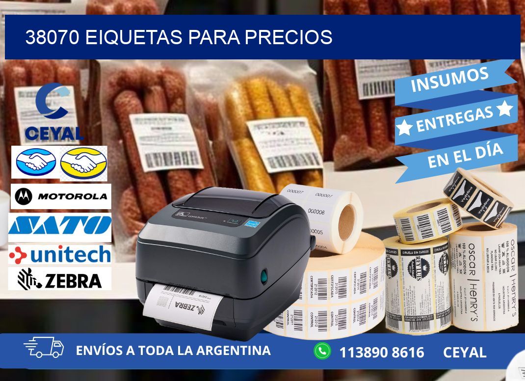 38070 EIQUETAS PARA PRECIOS