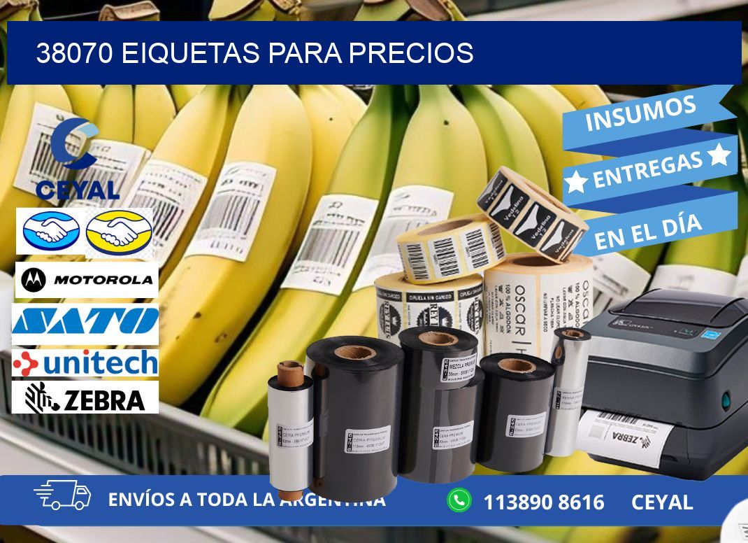 38070 EIQUETAS PARA PRECIOS