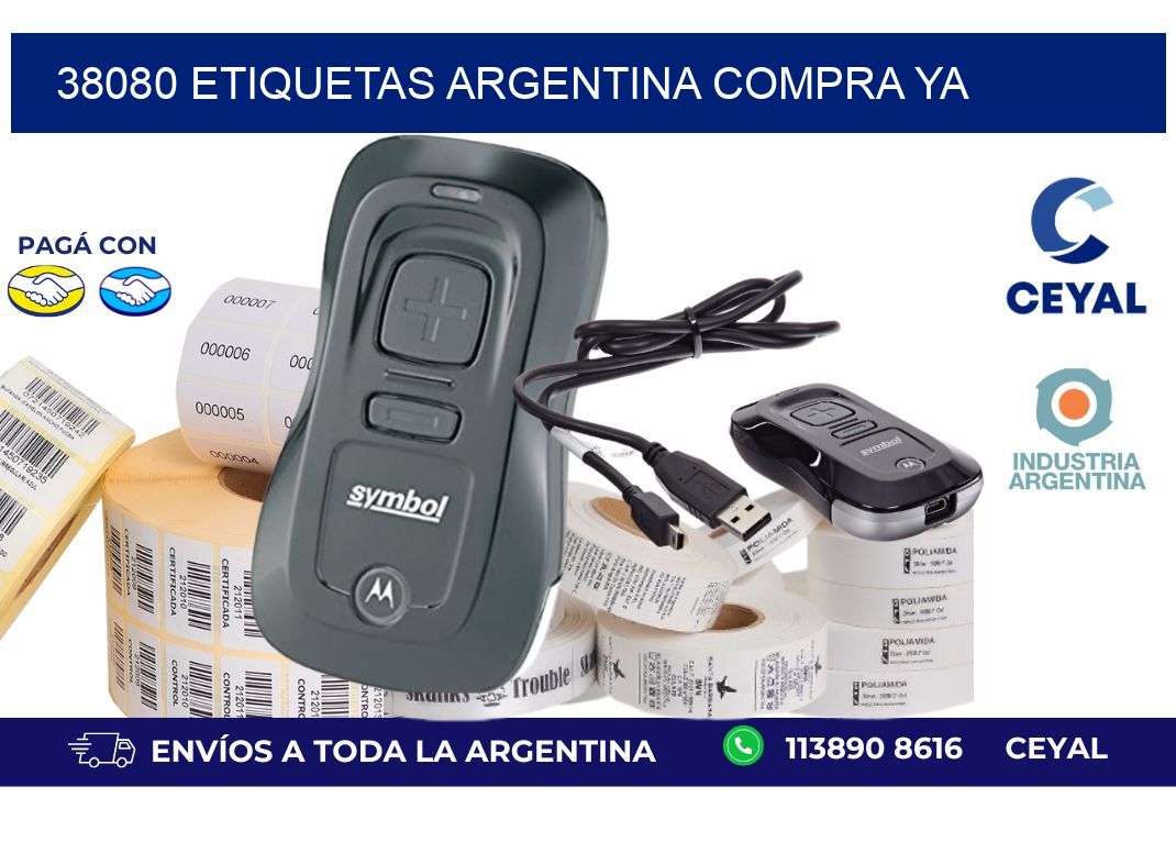 38080 etiquetas argentina COMPRA YA