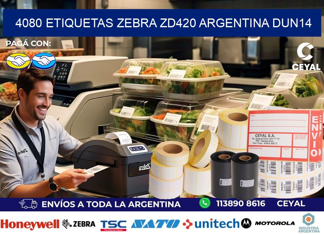 4080 etiquetas zebra zd420 argentina DUN14