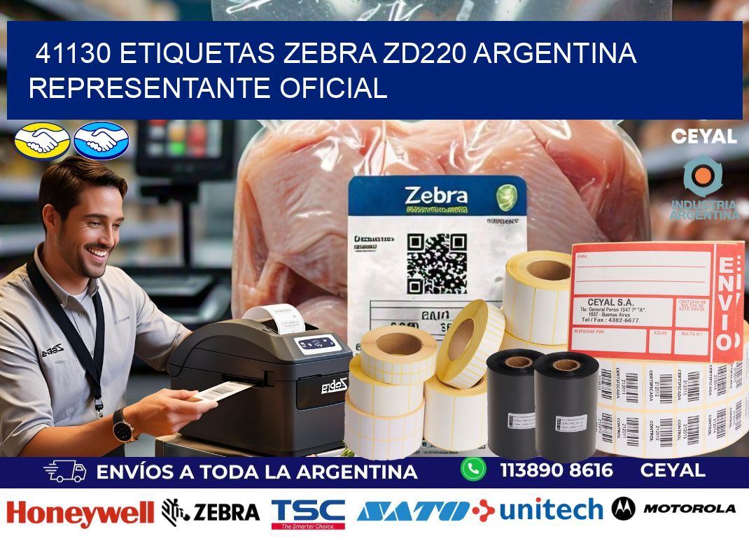 41130 etiquetas zebra zd220 argentina REPRESENTANTE OFICIAL