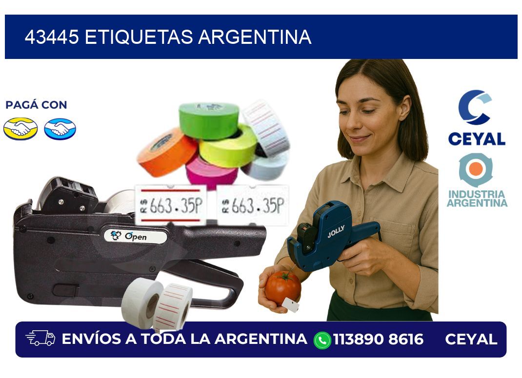 43445 etiquetas argentina