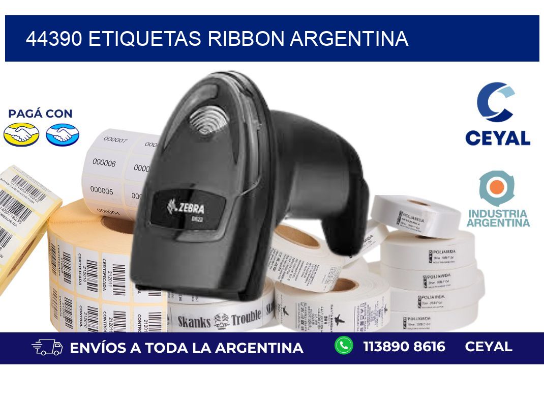 44390 etiquetas ribbon argentina