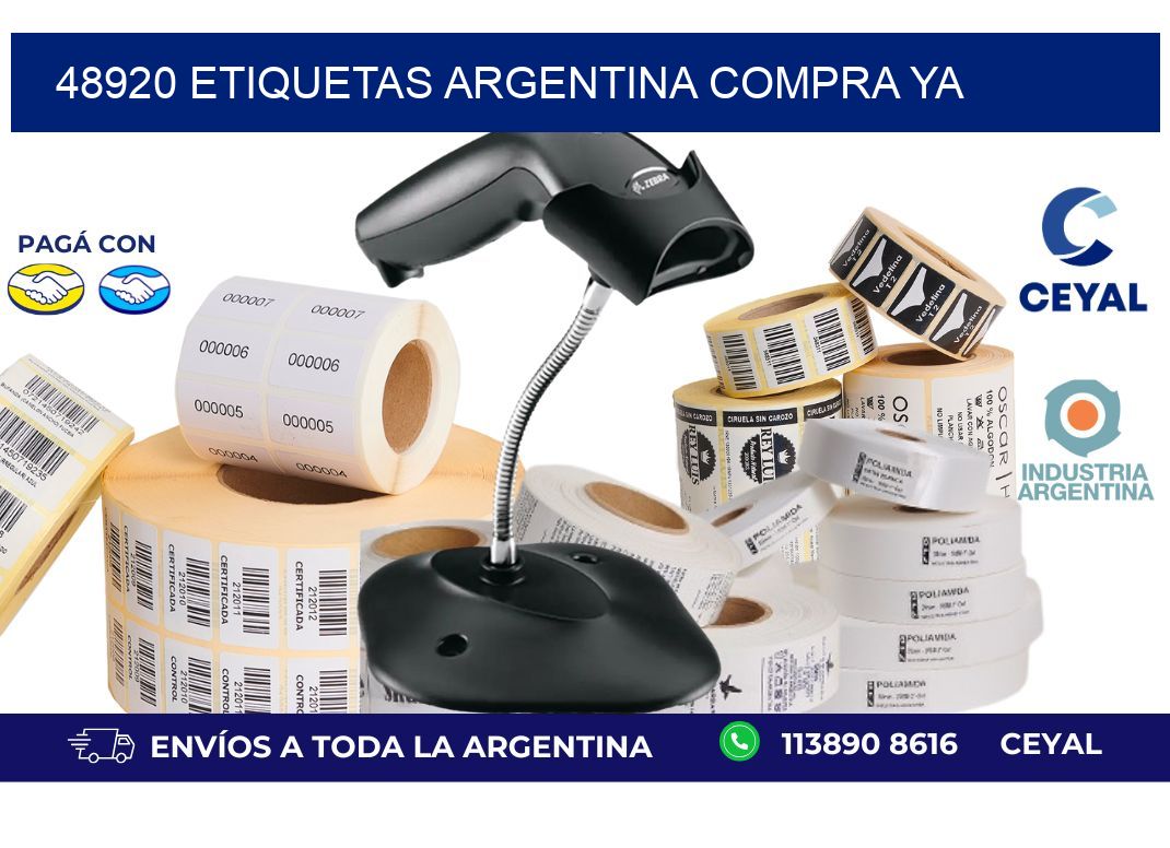 48920 etiquetas argentina COMPRA YA