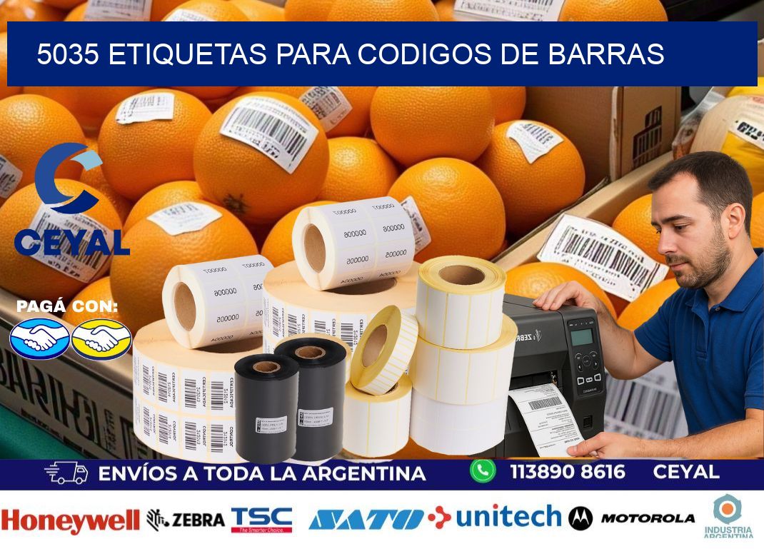 5035 ETIQUETAS PARA CODIGOS DE BARRAS