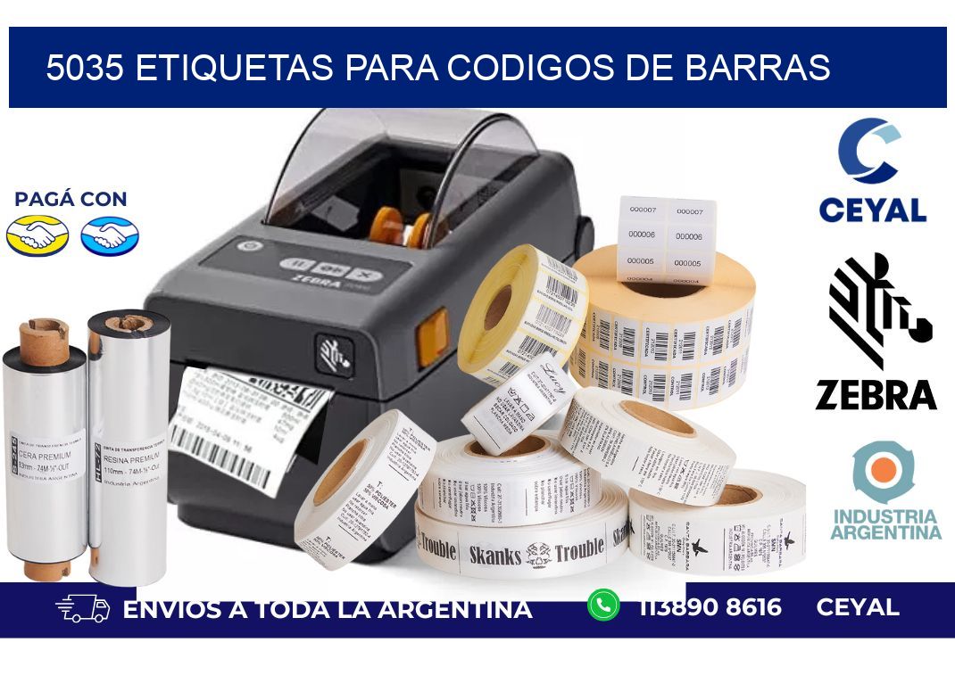 5035 ETIQUETAS PARA CODIGOS DE BARRAS