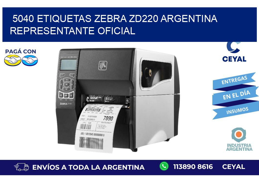 5040 etiquetas zebra zd220 argentina REPRESENTANTE OFICIAL