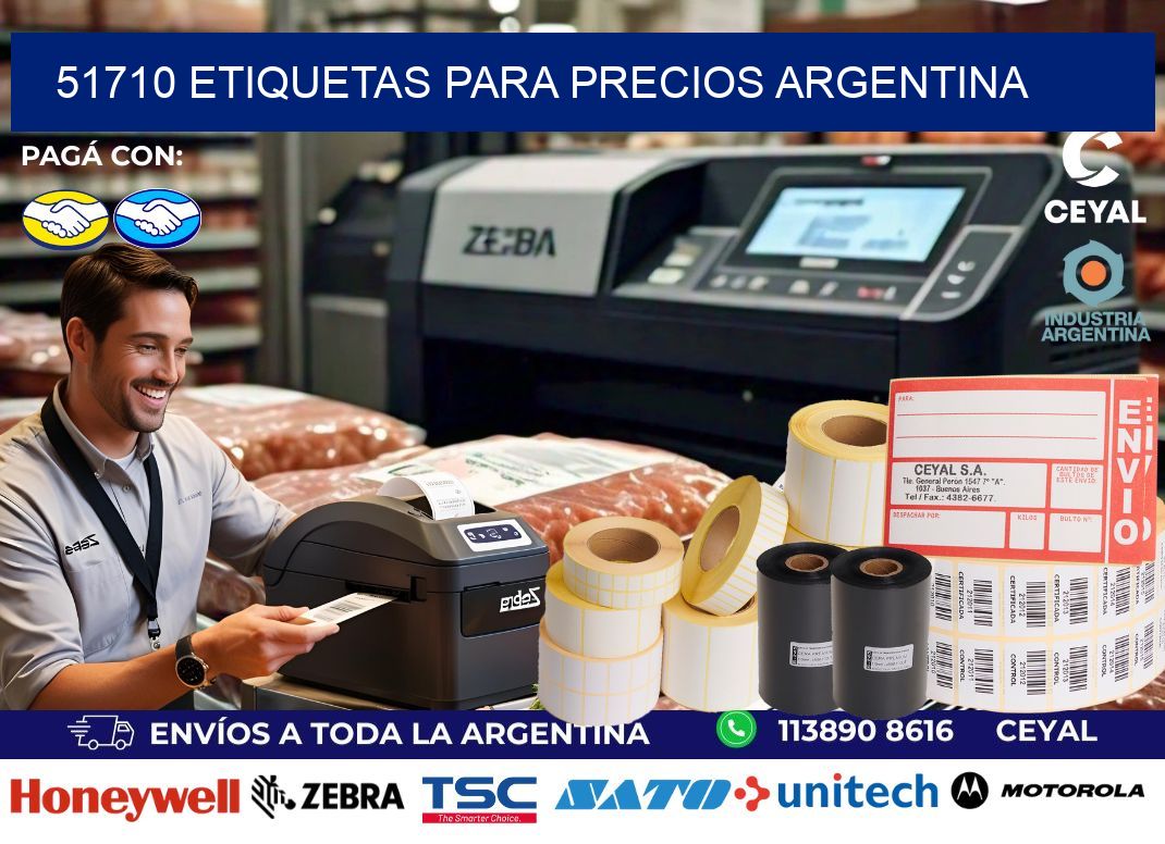 51710 ETIQUETAS PARA PRECIOS ARGENTINA