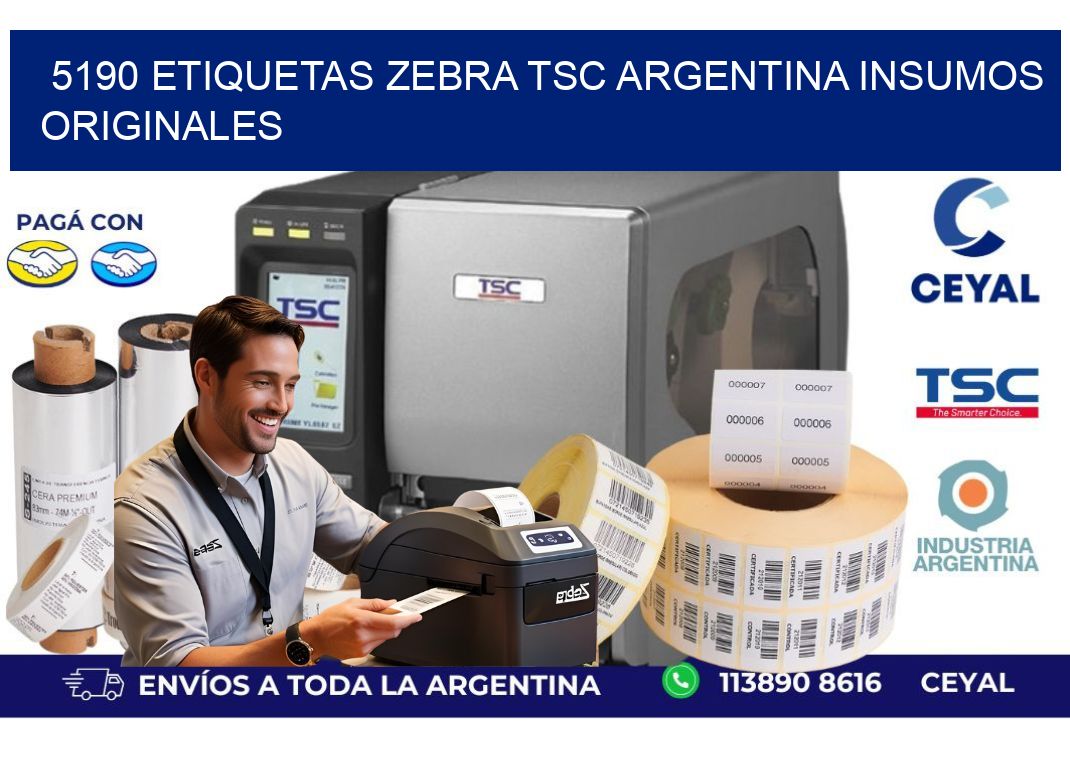 5190 etiquetas zebra tsc argentina INSUMOS ORIGINALES