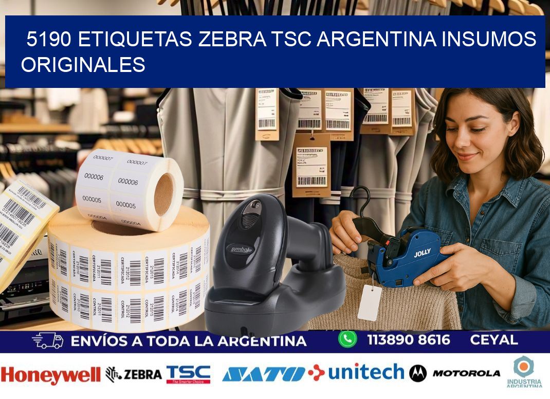 5190 etiquetas zebra tsc argentina INSUMOS ORIGINALES