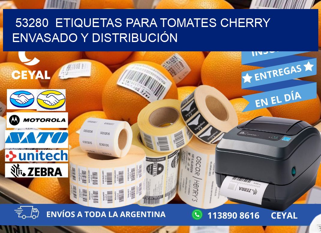53280  ETIQUETAS PARA TOMATES CHERRY ENVASADO Y DISTRIBUCIÓN