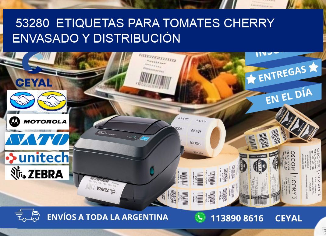 53280  ETIQUETAS PARA TOMATES CHERRY ENVASADO Y DISTRIBUCIÓN
