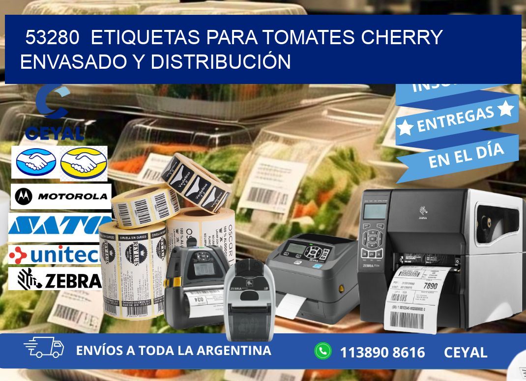 53280  ETIQUETAS PARA TOMATES CHERRY ENVASADO Y DISTRIBUCIÓN