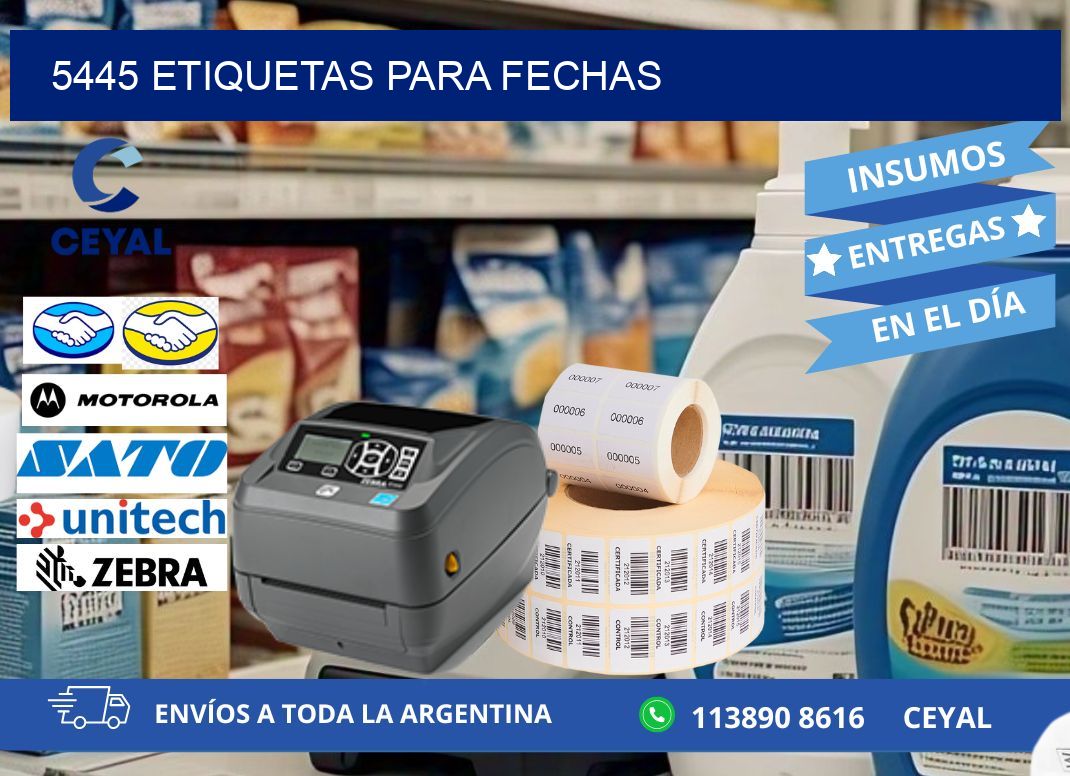 5445 ETIQUETAS PARA FECHAS