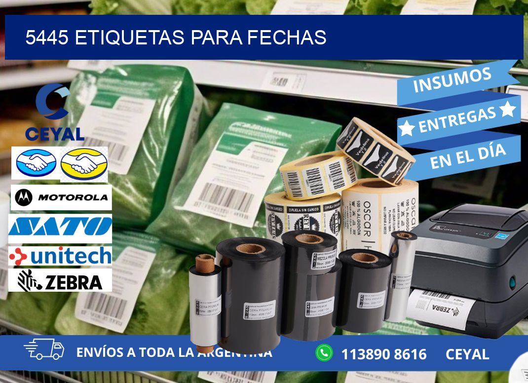 5445 ETIQUETAS PARA FECHAS