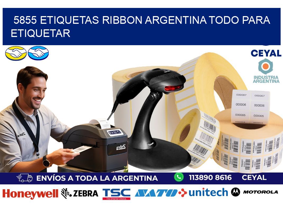 5855 etiquetas ribbon argentina TODO PARA ETIQUETAR