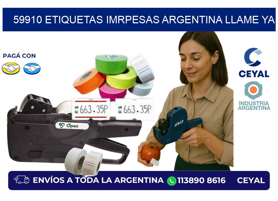 59910 etiquetas imrpesas argentina LLAME YA!