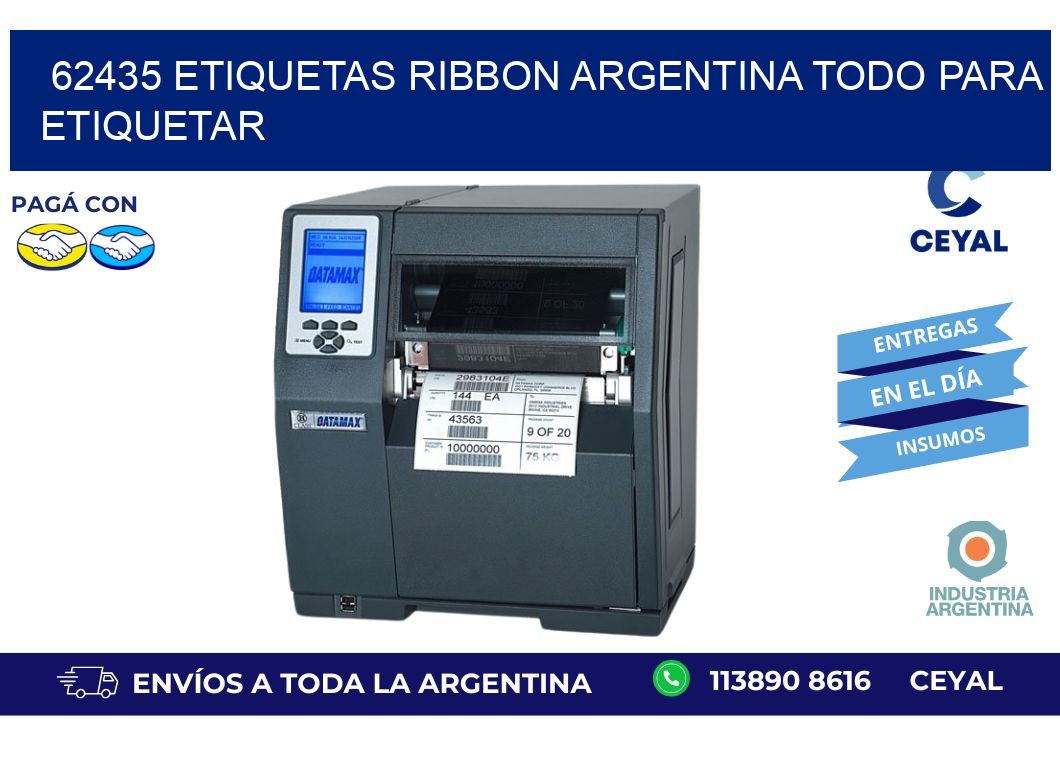 62435 etiquetas ribbon argentina TODO PARA ETIQUETAR