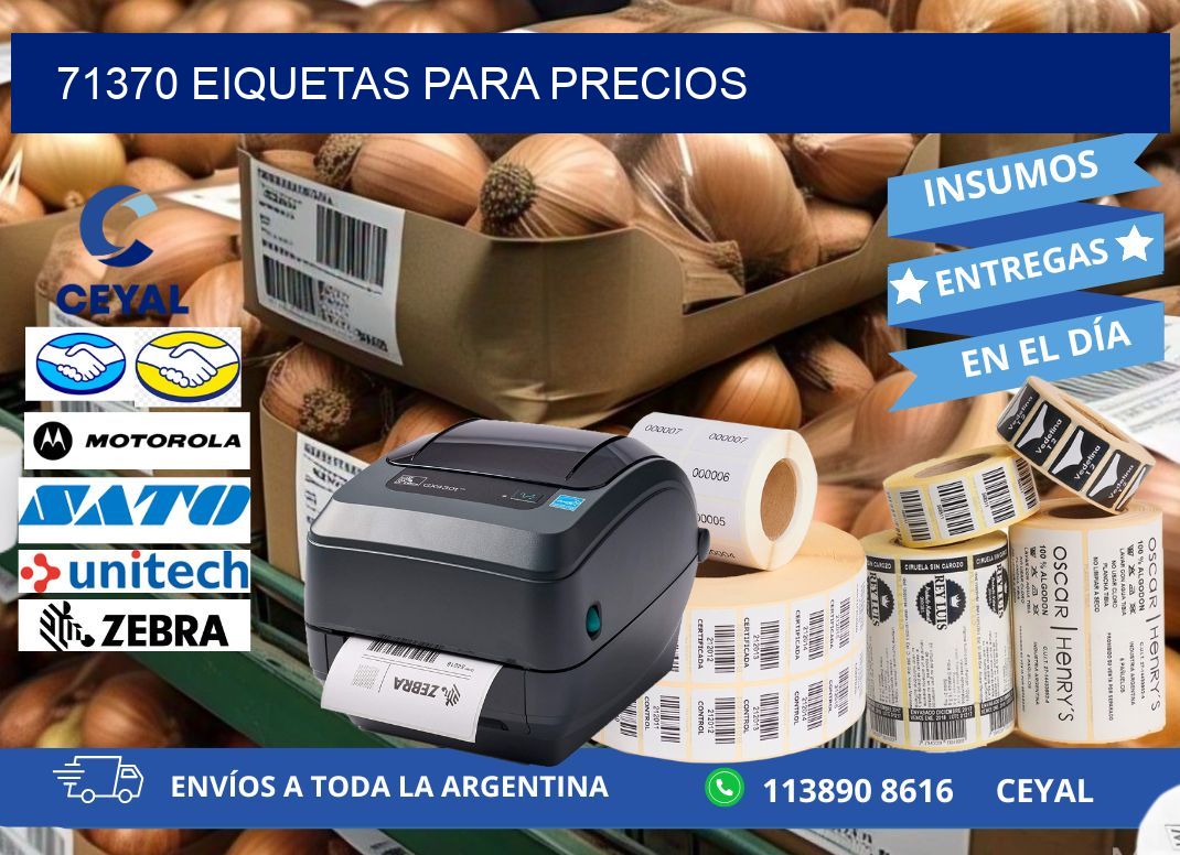 71370 EIQUETAS PARA PRECIOS