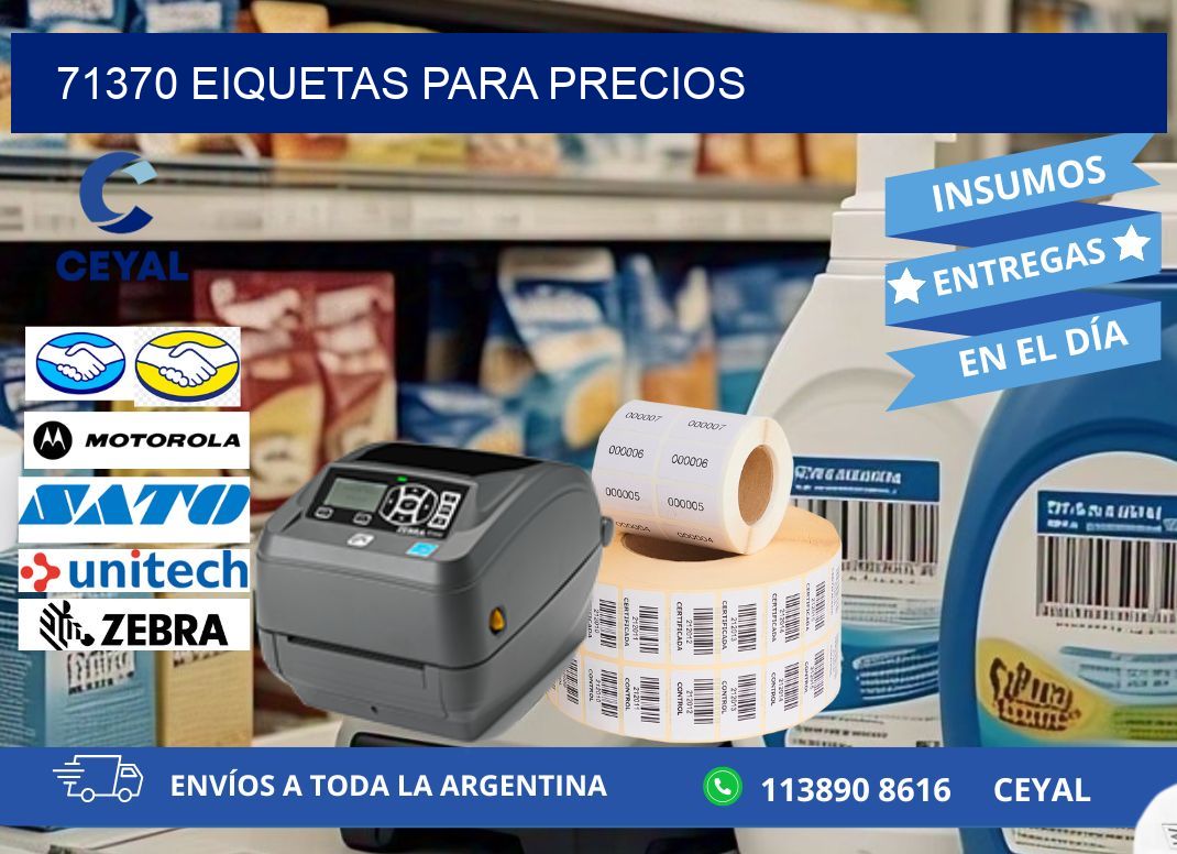 71370 EIQUETAS PARA PRECIOS