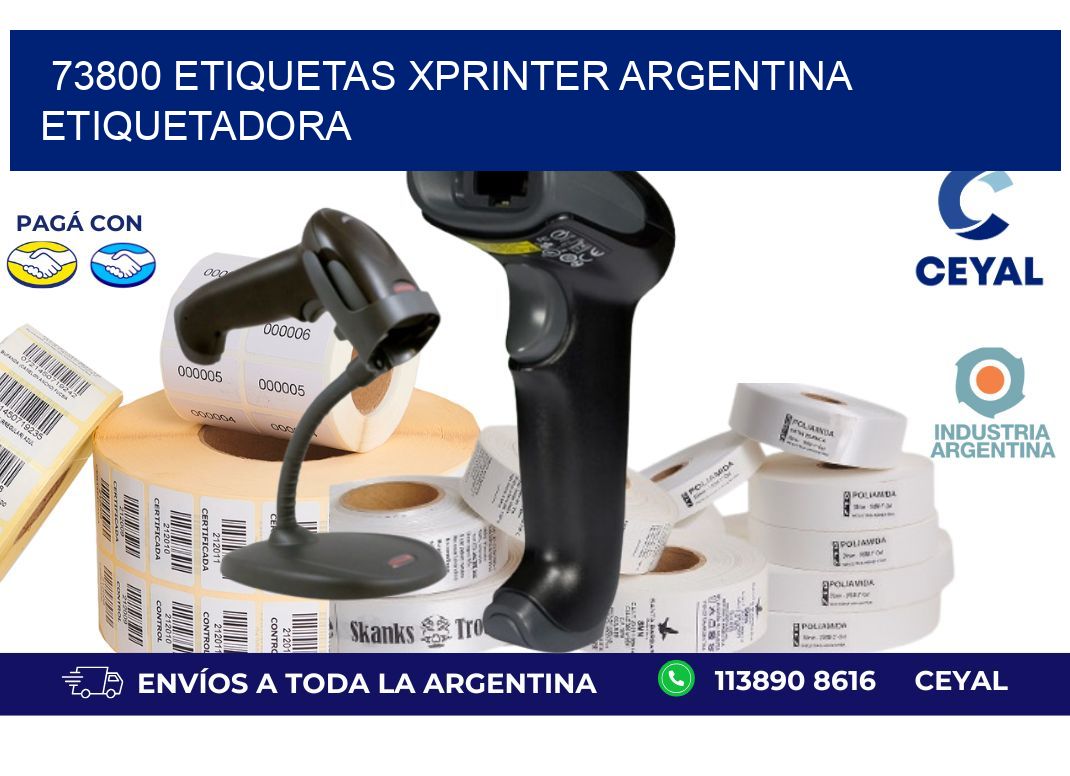 73800 etiquetas xprinter argentina ETIQUETADORA