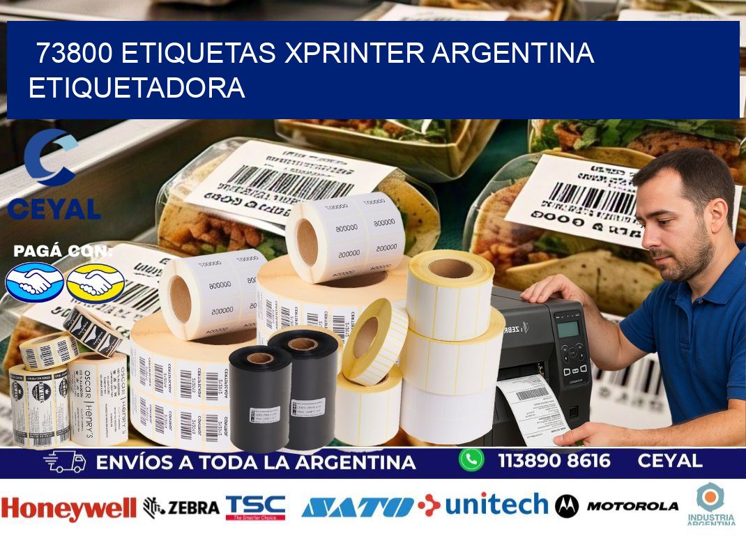 73800 etiquetas xprinter argentina ETIQUETADORA