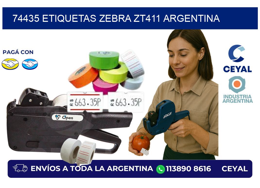 74435 etiquetas zebra zt411 argentina