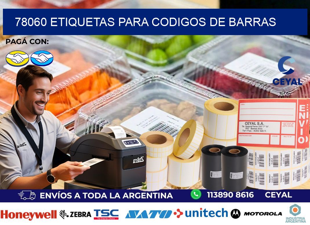 78060 ETIQUETAS PARA CODIGOS DE BARRAS