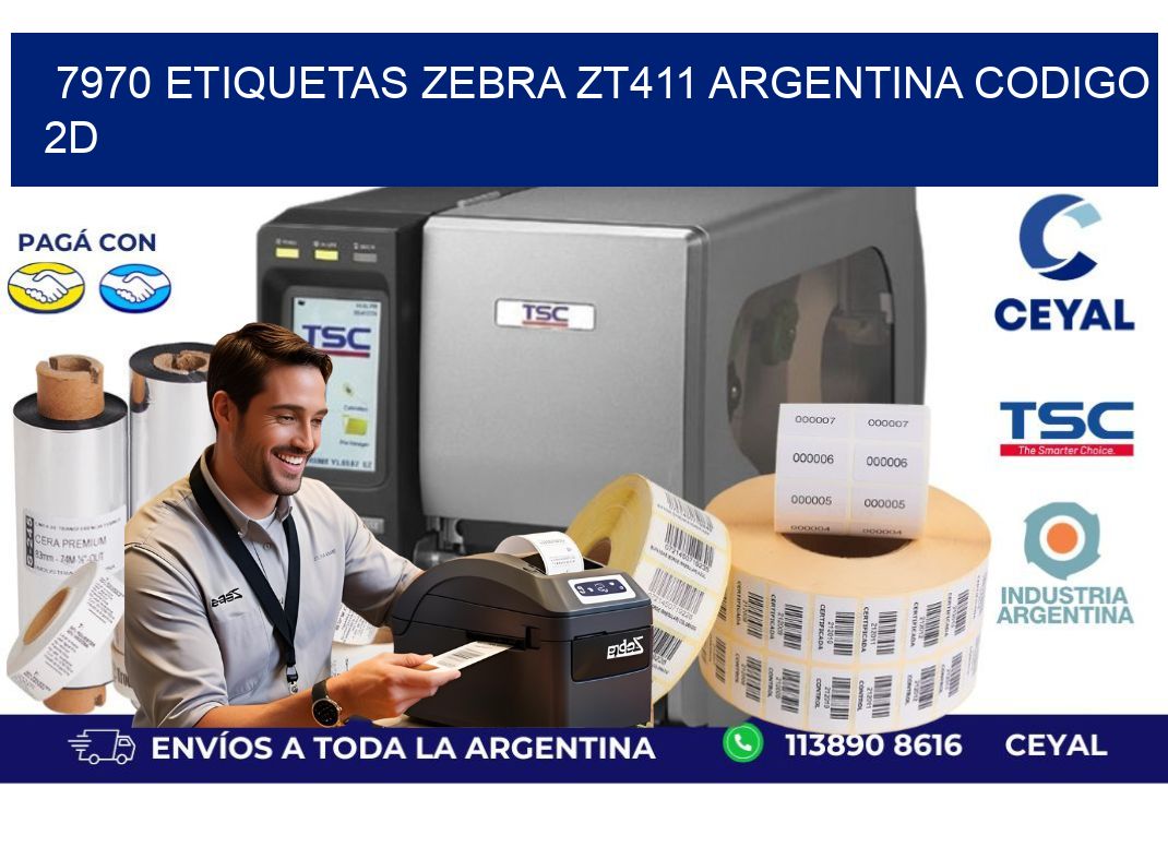 7970 etiquetas zebra zt411 argentina CODIGO 2D